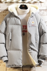 MY16059-P100加厚加绒连帽衣男大码服男面包服男砖墙挂拍，男装棉衣，电商A040A