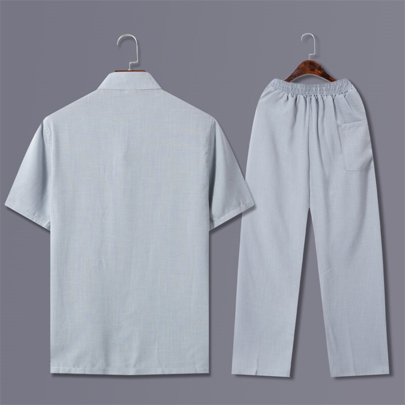 783大货款中国风唐装套装民族服装套装爸爸夏季运动套装男衣服,男装休闲套装,星座1216（原钱塘722）