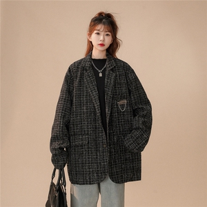 小香风中性风西装女西服男大码M-5XL情侣西服女外套女XF8746P95控,男装西服套装,星座227-7