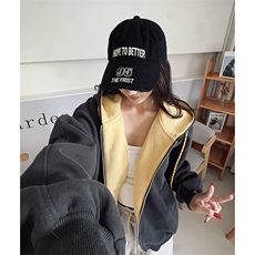 抖音得物二开美式高街重磅结构双层撞色连帽卫衣开衫外套W116，女装短外套，电商A486-1
