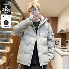 连帽羽绒服男臂章男士加厚冬季羽绒衣外套新款潮A266-88682-P170，男装羽绒服，电商A266