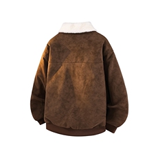 冬季新款美拉德毛领雾面PU皮棉服加绒加厚情侣棉衣PY5863P80，男装棉衣，电商A128