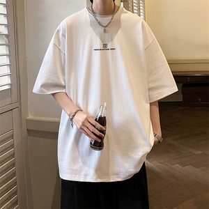 抖音得物二开 现货 220克夏装重磅美式高街宽松短袖t恤 MT302图片