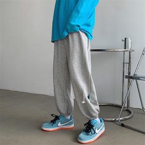 秋冬新款阔腿裤宽松直筒休闲裤男 K213*P30控58图片