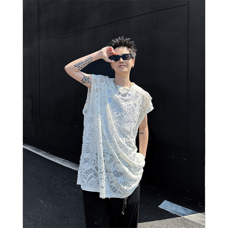 8XL-M重磅！特大码短袖T恤背心男宽松休闲百搭篮球服DX318P28,男装T恤,电商D206-1