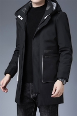 AN9919钱塘2020-3秋冬新款中长款男士连帽保暖羽绒服外套P250，男装羽绒服，钱塘207-3