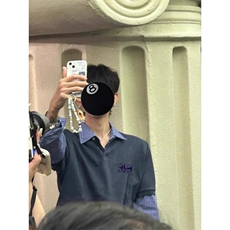 假两件拼接衬衣领Polo衫长袖小众高级感卫衣外套WY276特P45，男装Polo衫，星座908-1