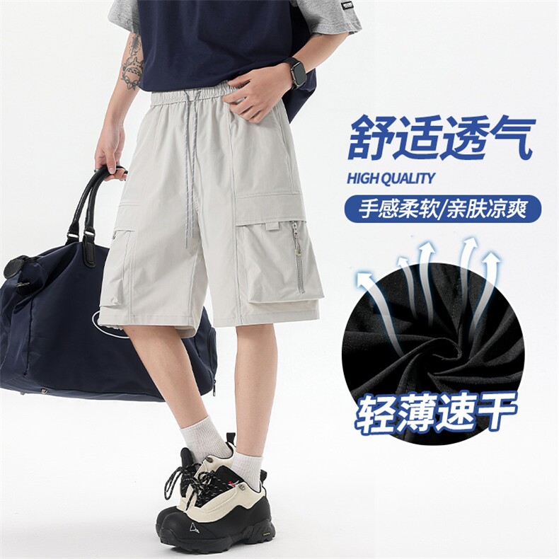 夏季工装短裤男ins潮牌休闲百搭潮流痞帅五分裤D0507-P45图片