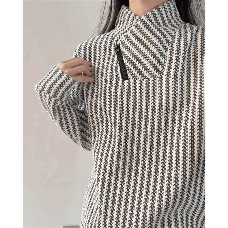 WY858-P35加绒40原版现货有量来谈！斜领拉链重磅卫衣鱼骨纹长袖，男装卫衣，星座215-1