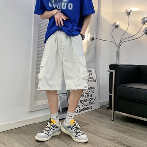 DK905-P35 2025新款工装裤短裤男士五分裤透气宽松时尚潮休闲裤图片