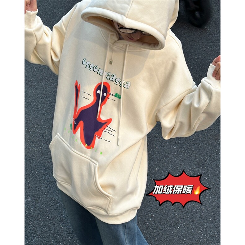 1015-2TT785-P65加绒70秋季高街美式休闲连帽卫衣男女，男装卫衣，星座1015-2