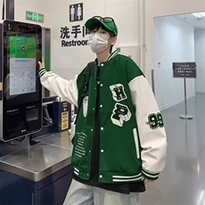 毛巾绣情侣夹克棒球服外套男女百搭休闲上衣服夹克JK688，男装夹克，星座1116A-1（原606A）