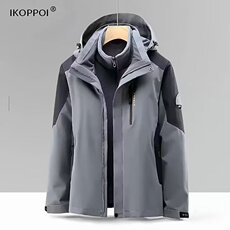 三合一可拆卸冲锋衣外套男定制2025秋冬户外防水防风CF2299P170，男装夹克，星座1013-5