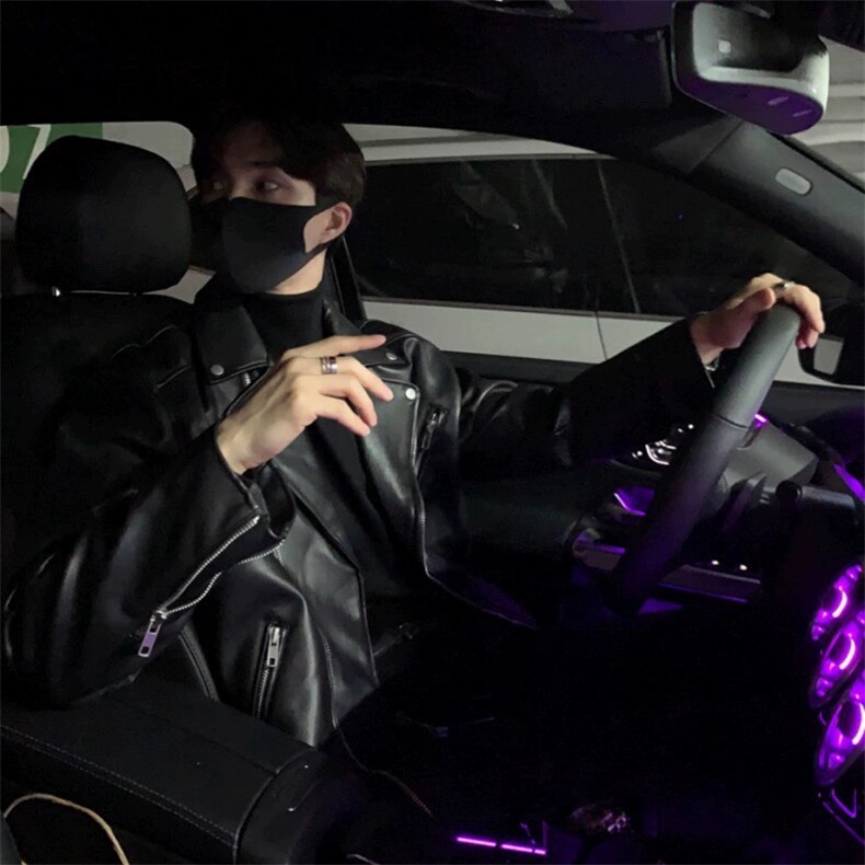 706-2-CPY011-P108现货秋季男士痞帅修身皮夹克机车皮衣外套,男装夹克,星座706-2