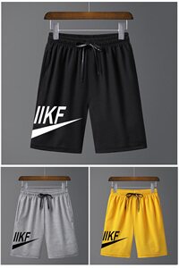 夏薄宽松五分裤男士休闲运动裤男生港风潮流短裤外穿中裤F092图片