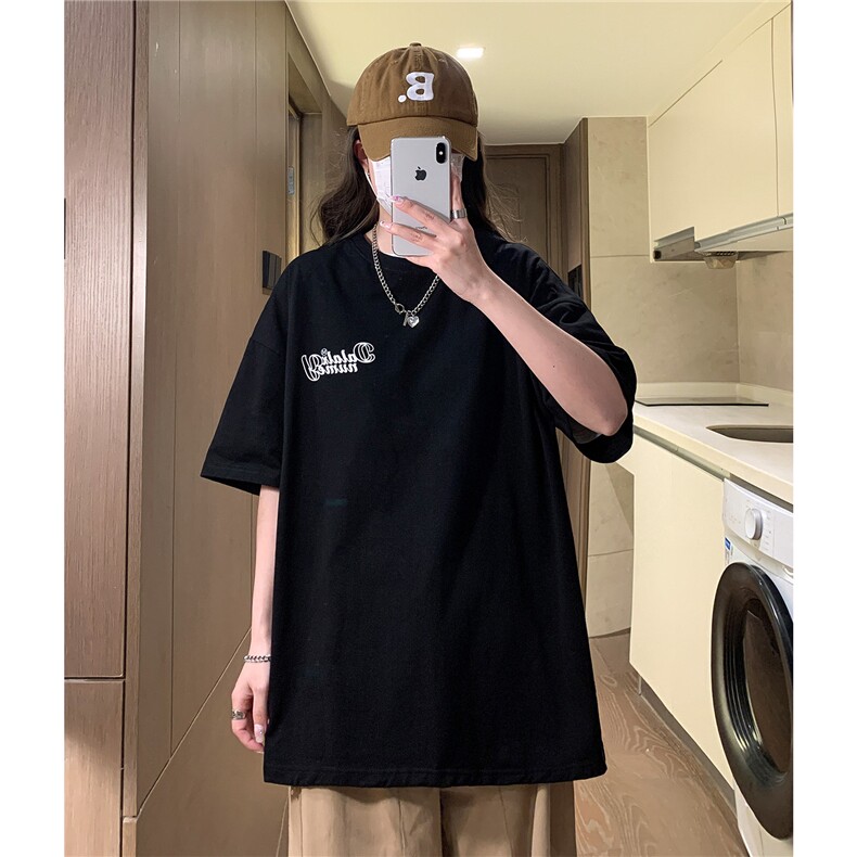 夏季2026新款港风宽松短袖T恤潮中性夏装男女半袖体恤衫S174-P28图片