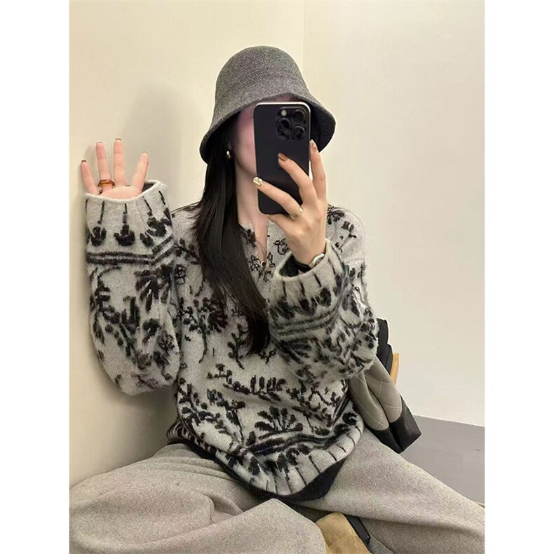 毛衣女冬季加厚外穿内搭套头圆领短款小个子时尚针织衫打底衫上衣,针织衫/毛衣,暖姿羊绒