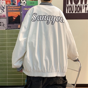 秋冬新品宽松运动风拼色棒球服班服拼色夹克外套男装 W1569-P50图片