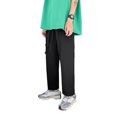港风模特腰带冰丝大码宽松潮男速干空调九分休闲裤KZ999P55控78，男装休闲裤，电商A089-1