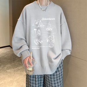 半高领毛衣男士大码针织衫男毛线衣男 M18336-P45 加绒款-P65图片