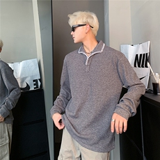 原版品质面料老钱风POLO衫男秋美式复古长袖T恤内搭上衣W309-P38，男装Polo衫，电商C307