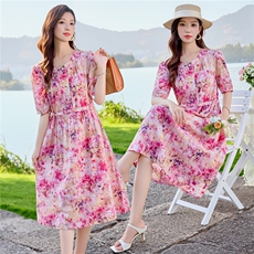 6310时尚印花连衣裙，女装连衣裙，倪叶myz