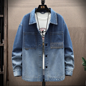 水洗刺绣牛仔夹克春季男士渐变色牛仔外套XZ310B-3-NZ1998--P75图片