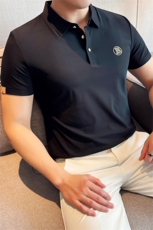 2025夏季凉感主推款轻奢薄款无痕冰丝短袖T恤翻领Polo衫T0719-P68，男装T恤，电商D342