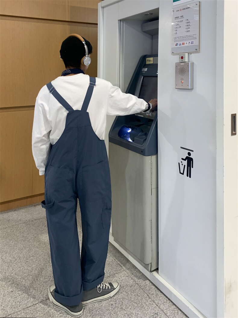 【2025春夏】背带裤男直筒工装裤长裤吊带连体裤女图片