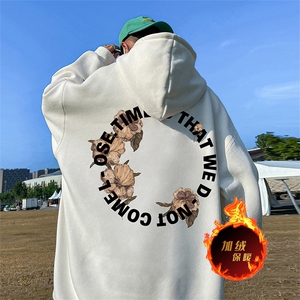 500克重磅秋冬美式加绒加厚卫衣外套 DL1535常规特P35绒特P40图片