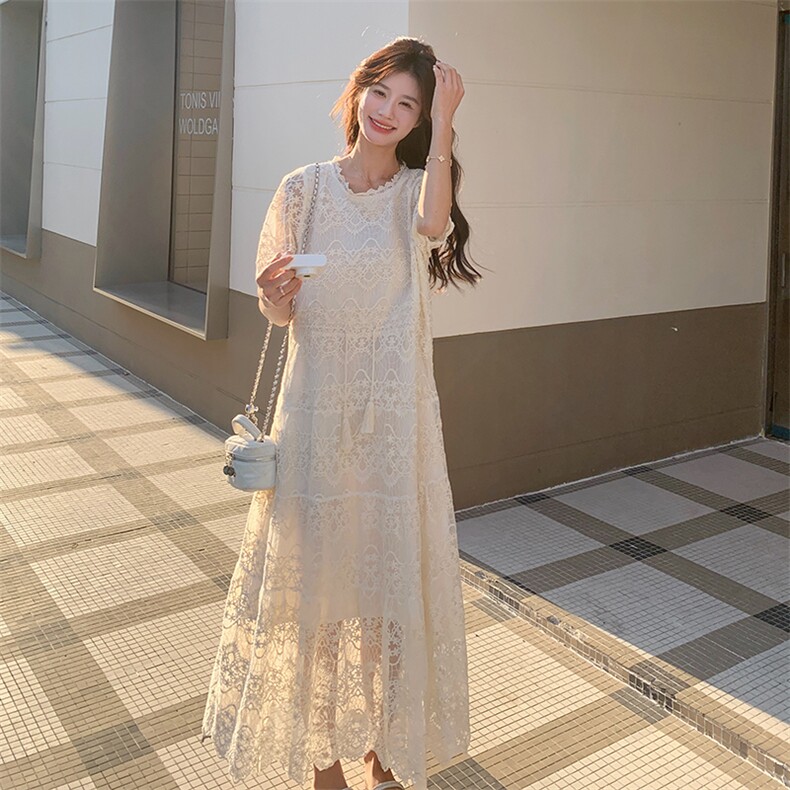 重工蕾丝连衣裙2C317A-8511-P135-K198,女装连衣裙,2C317A
