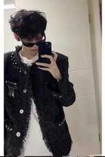 小众珍珠点缀毛衣别针贵气轻奢针织外套MY570特P80，男装针织衫/毛衣，星座908-1