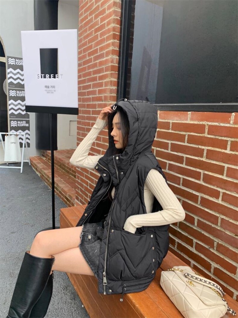 90白鸭绒马甲，女装马甲，卡希妮(5F)