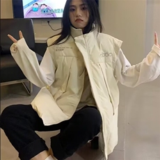 2025新款冬季纯色棉服立领拉链可拆卸宽松棉衣加厚外套情侣男女，男装棉衣，星座506A