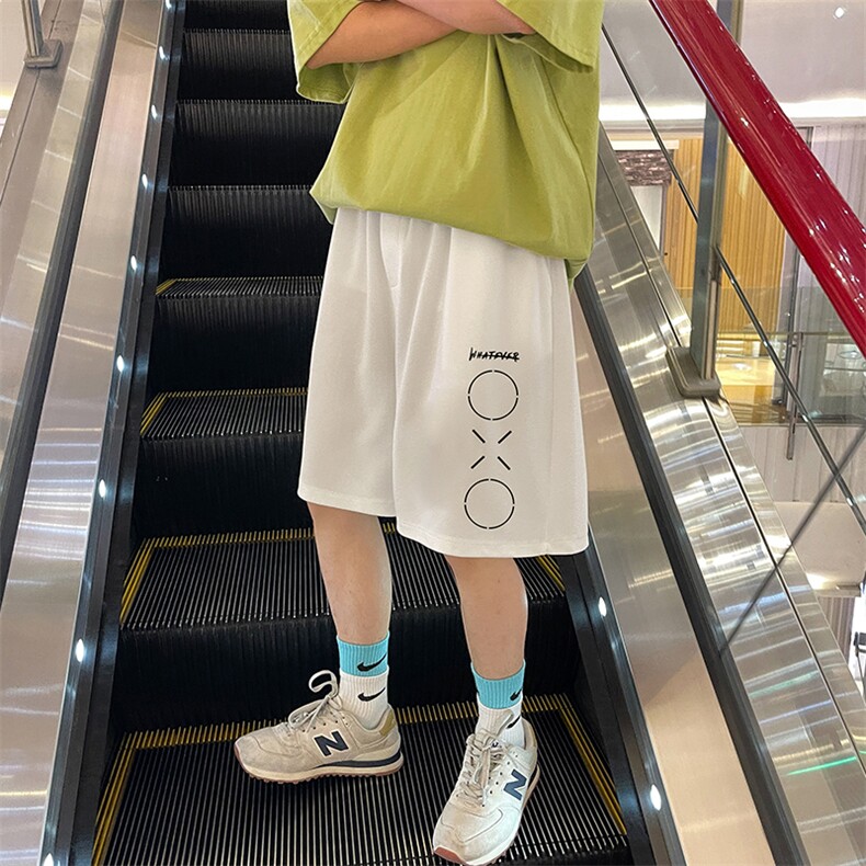 冰丝短裤男士大码宽松休闲五分裤男运动中裤MK37398-P15,男装休闲裤,电商A040