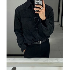 衬衫男士长袖痞帅潮春秋轻熟风休闲上衣dk垂感内搭衬衣C1127，男装衬衫，星座1116A（原606A-3）