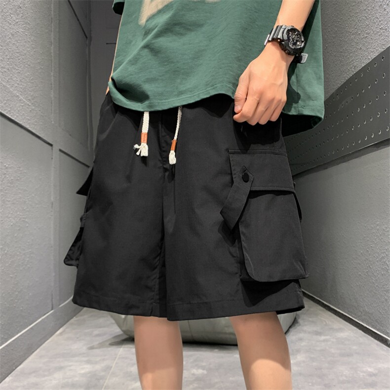 新款工装短裤男潮牌ins休闲裤宽松大码中裤五分裤D0615-P40,男装牛仔裤,星座308B-2