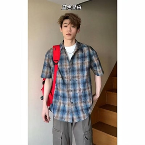 主推可谈 可谈 可谈 CT25102批38 现货款 杭州货夏季短袖衬衫,男装T恤,星座1004-6