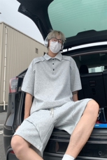 日系polo衫拼接T恤套装T3644上衣特P29控58/DK8615特P29控58，男装T恤，电商A007