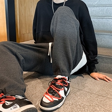 2023春季新品男士纯色松紧腰宽松简约时尚运动裤束脚卫裤K20-P40，男装休闲裤，电商A441-1