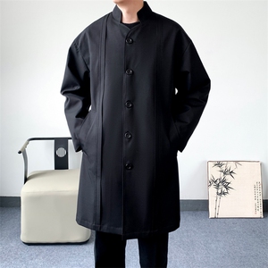 新中式得物精品】风衣男大衣男中长款新风SU5-P95-爆景A图片