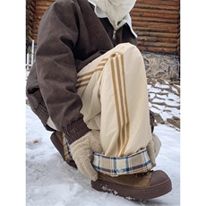 港风夹棉加厚雪地裤休闲裤男，男装休闲裤，星座716-2
