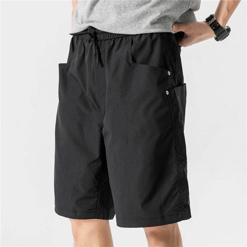 cleanfit短裤多口袋五分裤子男美式宽松高级感阔腿工装裤D501/P35，男装休闲裤，星座206-1