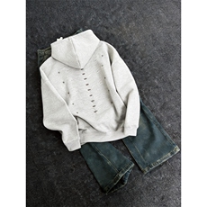 现货特P48美式复古钉珠铆钉情侣卫衣~XZ610A-W8745，男装卫衣，星座610A