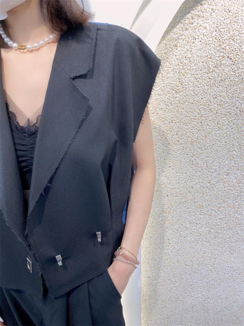 拼色马甲，女装马夹，浪漫E点