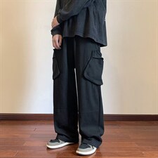 秋季新款立体袋拼接工装裤XZ604-KG38-P55控68，男装工装外套，星座604