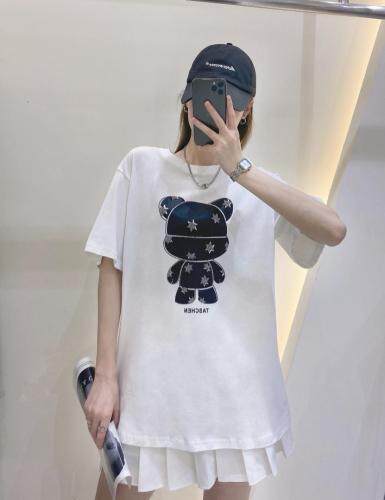 新款短T，女装，米社