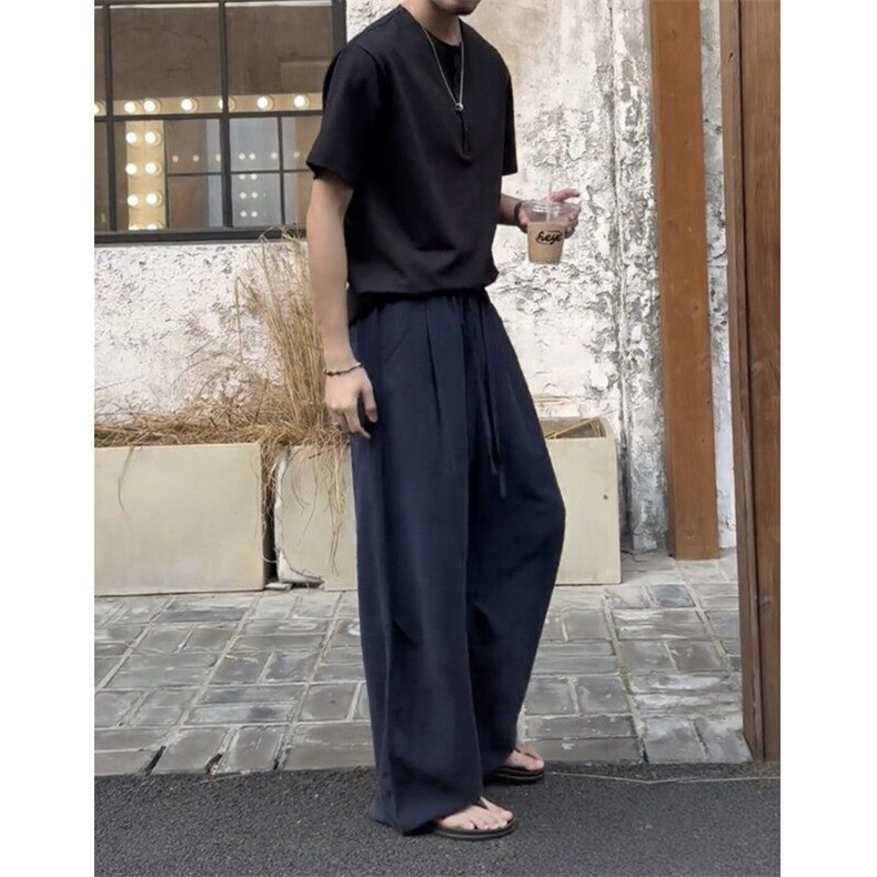 网图现货A807-P45原版天丝麻裤45%莱赛尔42%人棉
9%锦纶4%亚麻,男装休闲裤,电商B335