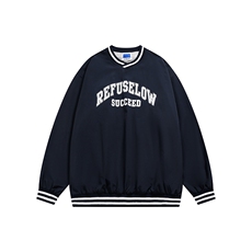 22SS日系Cityboy城市机能宽松V领套头速干卫衣615-WY030-P85，男装卫衣，星座702-1