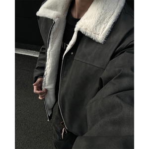W8217 P130控178 高品质 扎染皮毛棉服图片